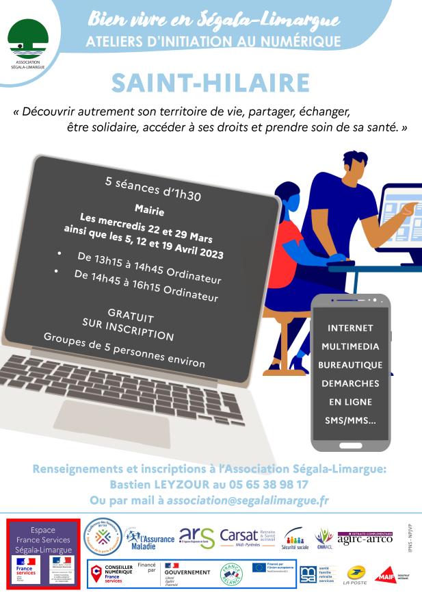 Ateliers d’initiation au numérique – Saint-Hilaire