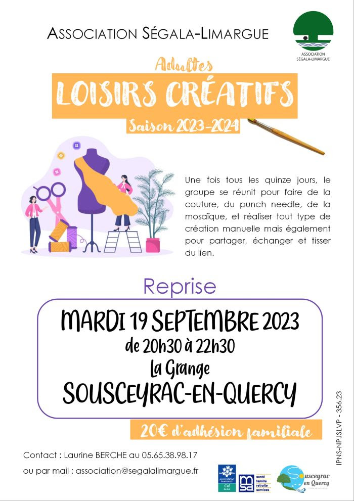Loisirs Créatifs – Secteur Sousceyrac-en-Quercy