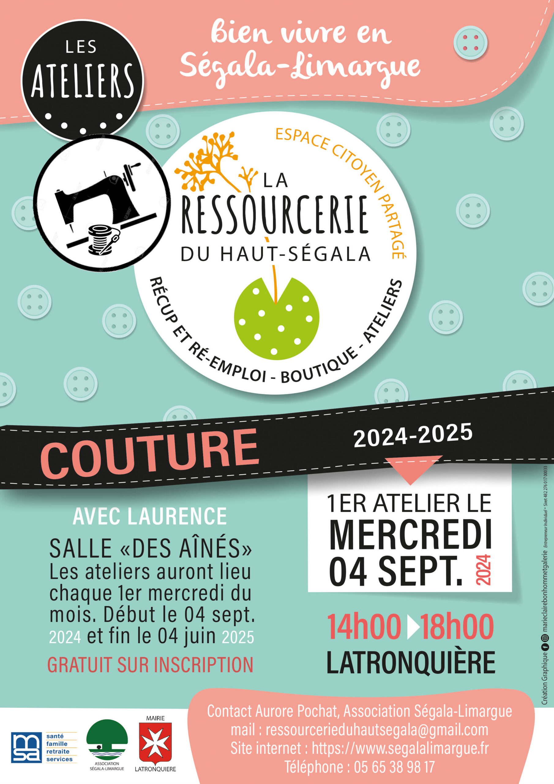 Ateliers couture à la Ressourcerie