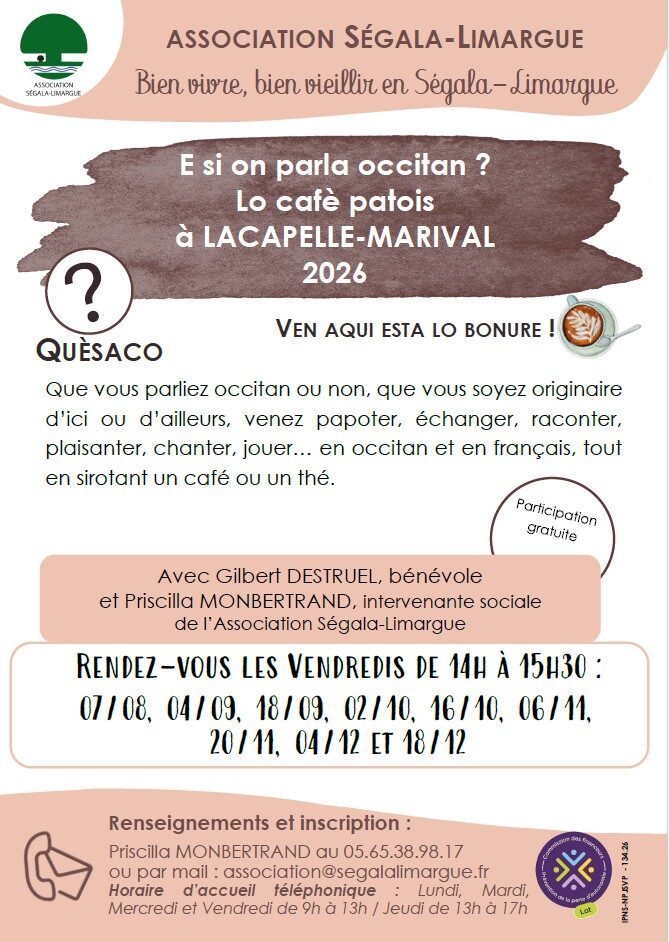 Café Patois à Lacapelle-Marival – 2ème semestre 2026