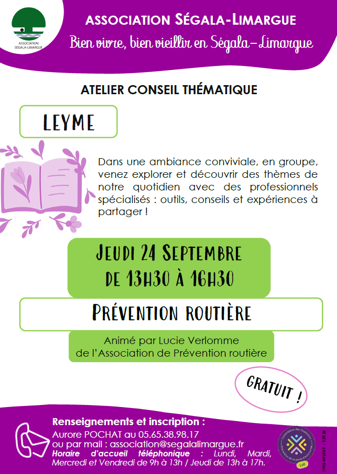 Atelier « Prévention Routière »- le 24/09 à Leyme
