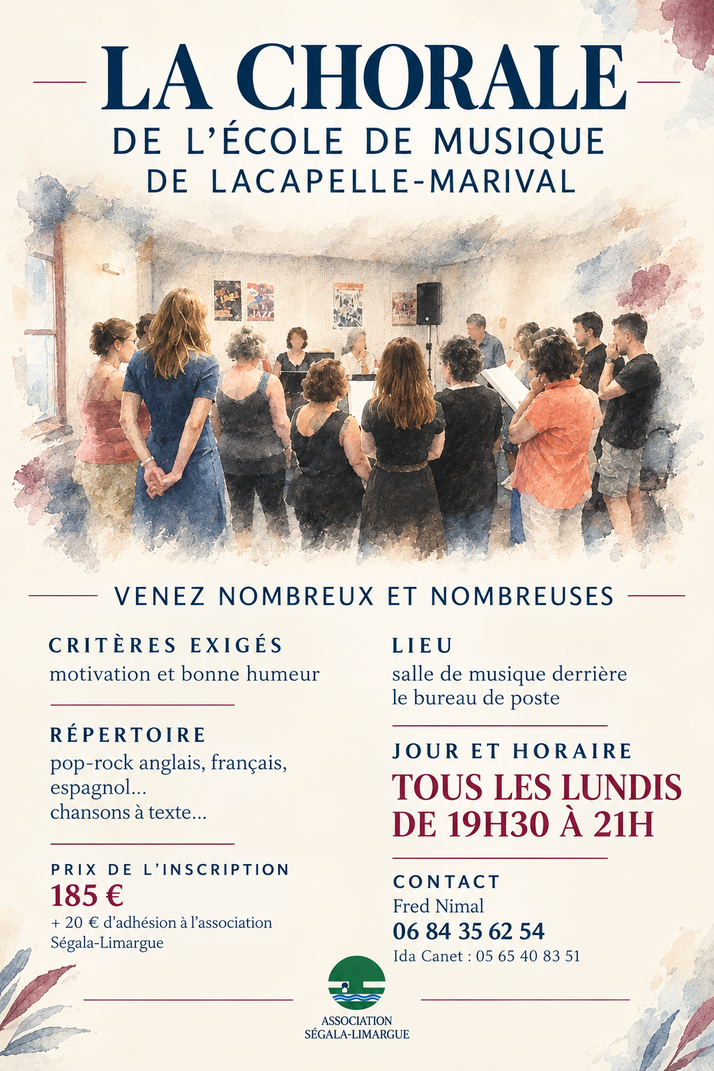 Reprise de la Chorale de l&rsquo;École de Musique à Lacapelle-Marival !